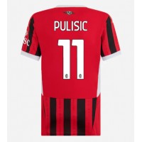 Dres AC Milan Christian Pulisic #11 Domáci pre Ženy 2024-25 Krátky Rukáv